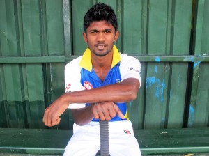 Maleesh at his local cricket ground