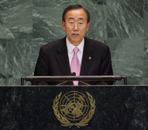 UN Secretary General, Ban Ki-Moon