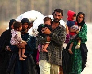 One in every 122 people on Earth has been forced to flee their home