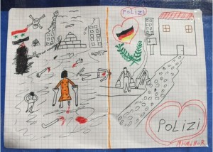 Child’s painting brings home the tragedy of refugee crisis