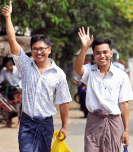 Reuters pair released in Burma
