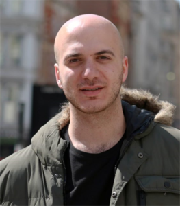 Refugee film-maker cleaning COVID hospital wards