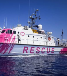 Banksy funds asylum seeker rescue ship