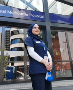 Refugee joins the fight against the COVID-19 pandemic