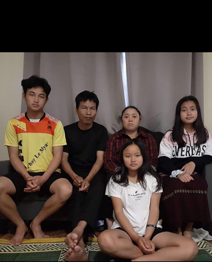 Shot at, forced to flee but still smiling