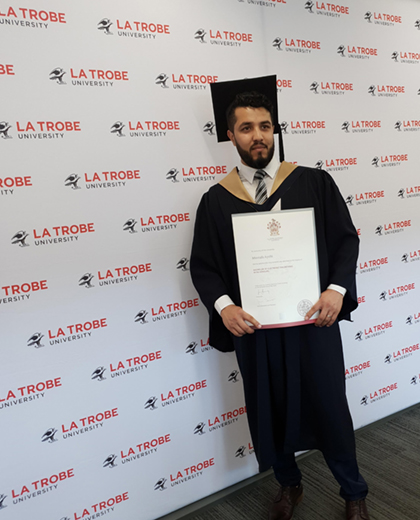 Persistence pays off for refugee engineer