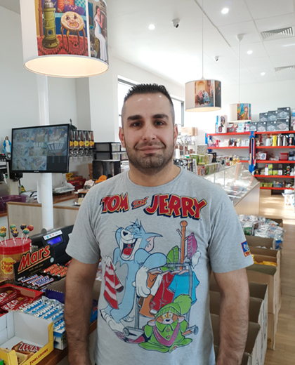 Refugee realising his entrepreneurial dream