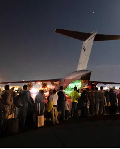 Afghan evacuees tell of dramatic escapes