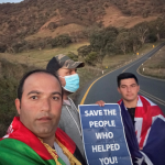 Afghans’ epic walk-in support of families at risk