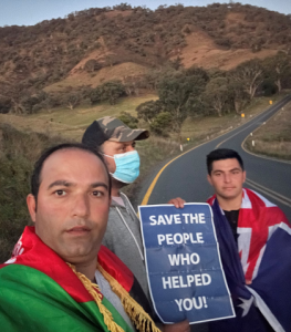 Afghans’ epic walk-in support of families at risk