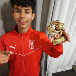 Young refugee soccer star making his mark