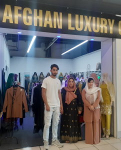Refugee family launches local fashion business