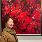 Bold colours, mysterious imagery on show in migrant artist’s work