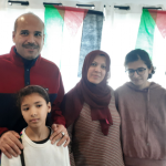 Palestinian family seeking new life