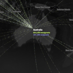 Real time global migration map created